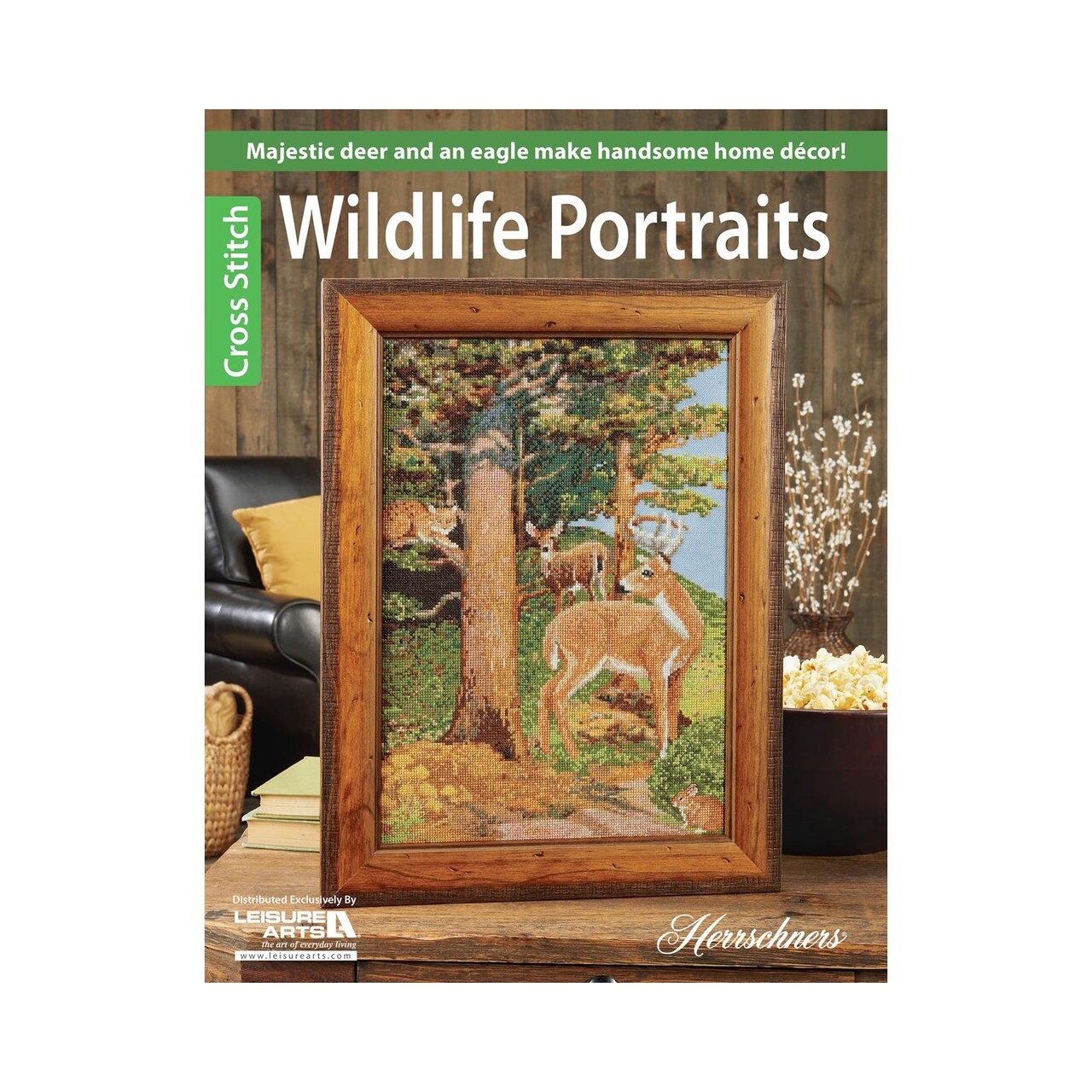 Leisure Arts Cross Stitch Wildlife Portraits Cross Stitch Book